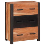 Aparador Marrón 55 x 30 x 75 cm Madera de Acacia Sólida