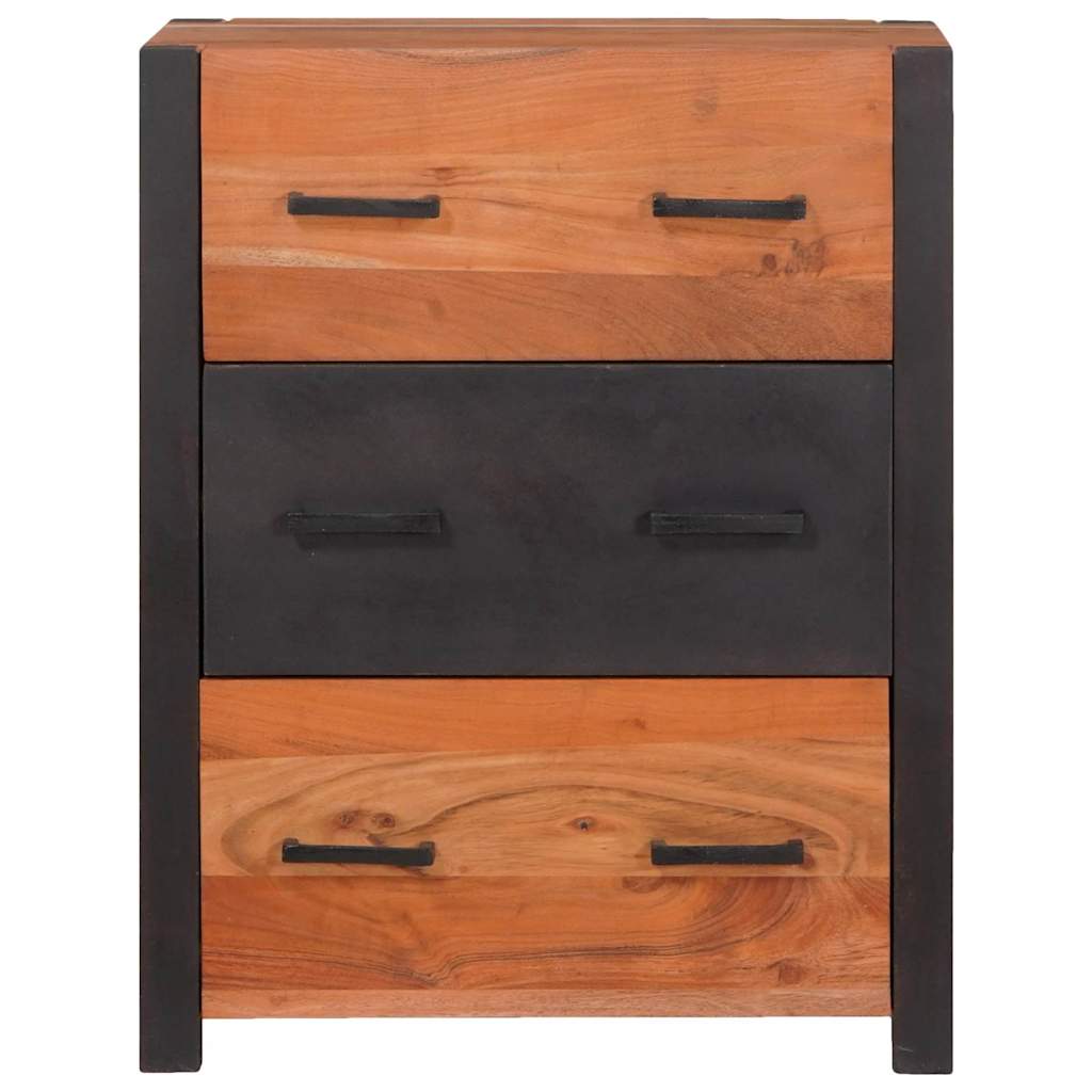 Aparador Marrón 55 x 30 x 75 cm Madera de Acacia Sólida