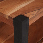 Mueble de TV Marrón 110 x 30 x 40 cm madera maciza de acacia