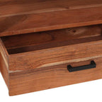 Mueble de TV Marrón 110 x 30 x 40 cm madera maciza de acacia