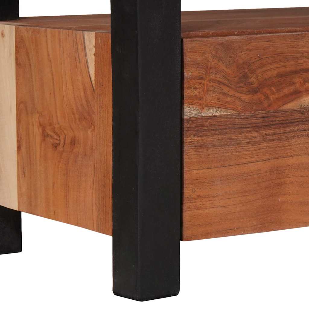 Mueble de TV Marrón 110 x 30 x 40 cm madera maciza de acacia