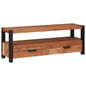 Mueble de TV Marrón 110 x 30 x 40 cm madera maciza de acacia