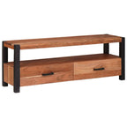 Mueble de TV Marrón 110 x 30 x 40 cm madera maciza de acacia