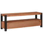 Mueble de TV Marrón 110 x 30 x 40 cm madera maciza de acacia