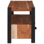 Mueble de TV Marrón 110 x 30 x 40 cm madera maciza de acacia