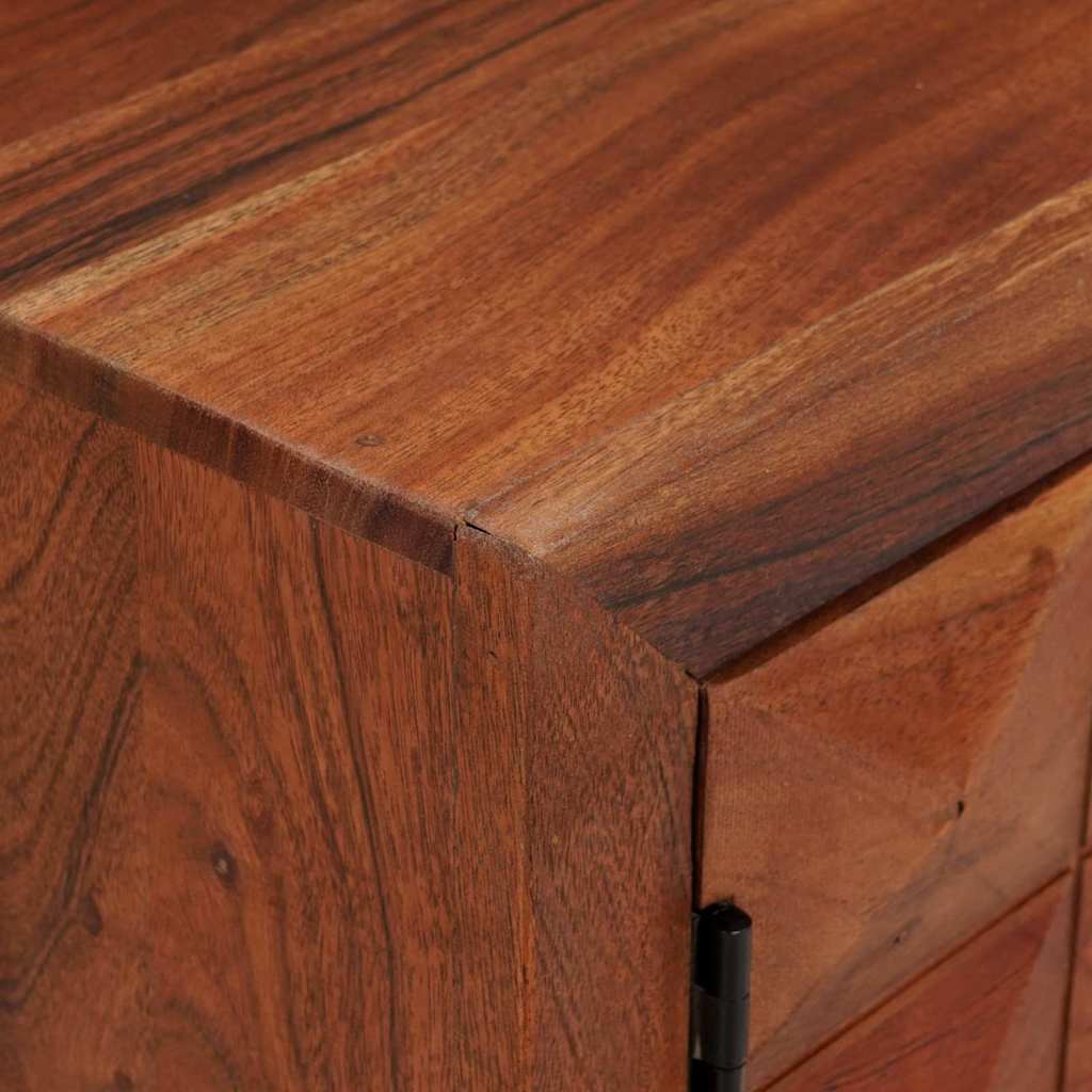 Mueble de TV con estante Marrón miel 112 x 30 x 48 cm