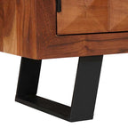Mueble de TV con estante Marrón miel 112 x 30 x 48 cm