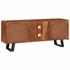 Mueble de TV con estante Marrón miel 112 x 30 x 48 cm