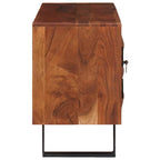 Mueble de TV con estante Marrón miel 112 x 30 x 48 cm