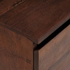 Mueble de TV con cajón Marrón miel 110 x 30 x 36 cm