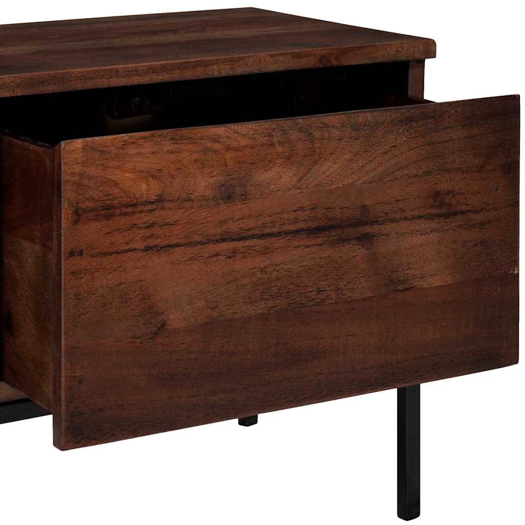 Mueble de TV con cajón Marrón miel 110 x 30 x 36 cm