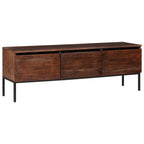 Mueble de TV con cajón Marrón miel 110 x 30 x 36 cm