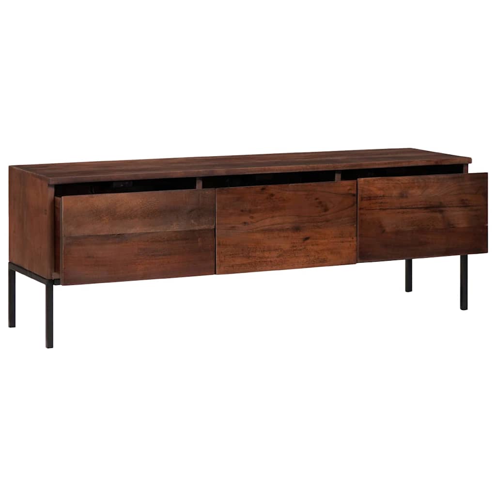 Mueble de TV con cajón Marrón miel 110 x 30 x 36 cm