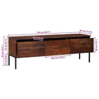 Mueble de TV con cajón Marrón miel 110 x 30 x 36 cm