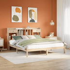 Cama con cabecero madera de ingeniería blanca 90x190 cm