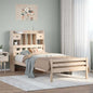 Cama con estantería sin colchón madera maciza 100x200 cm