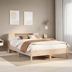 Cama con cabecero madera de ingeniería blanca 90x190 cm