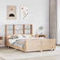 Cama con estantería sin colchón madera maciza 100x200 cm