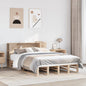 Cama con estantería sin colchón madera maciza 100x200 cm