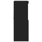 Aparador negro 81x37x100 cm madera de ingeniería
