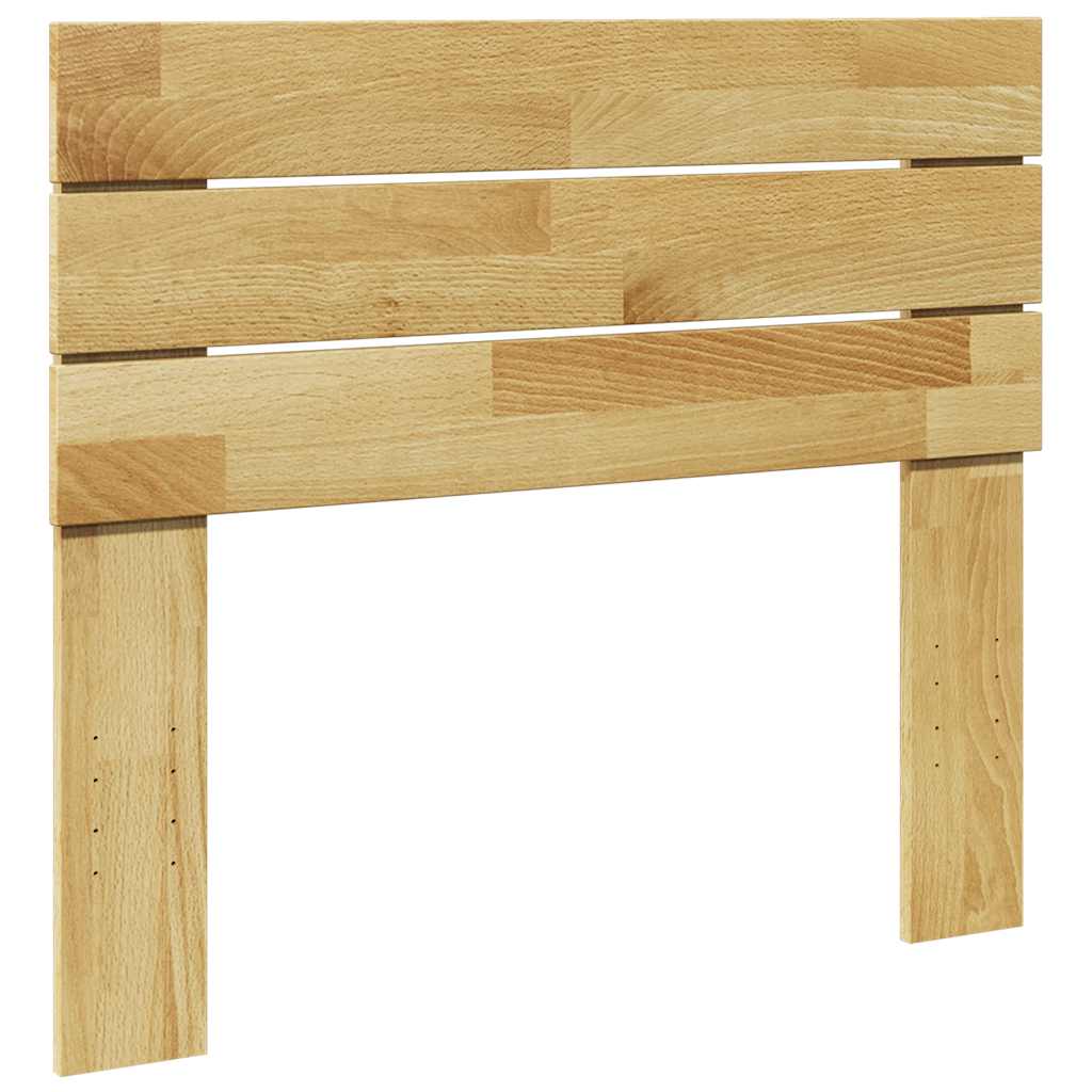 Cabecero 100 cm Madera Maciza Acacia y Hierro
