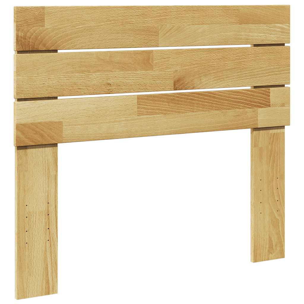Cabecero 100 cm Madera Maciza Acacia y Hierro