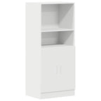 Mueble de cocina 2 piezas madera contrachapada blanca