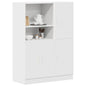 Mueble de cocina 2 piezas madera contrachapada blanca