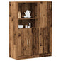 Mueble de cocina 2 piezas madera contrachapada blanca
