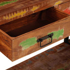 Mesas consola 2 pcs Multicolor Madera sólida recuperada