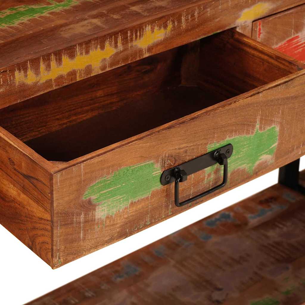 Mesas consola 2 pcs Multicolor Madera sólida recuperada
