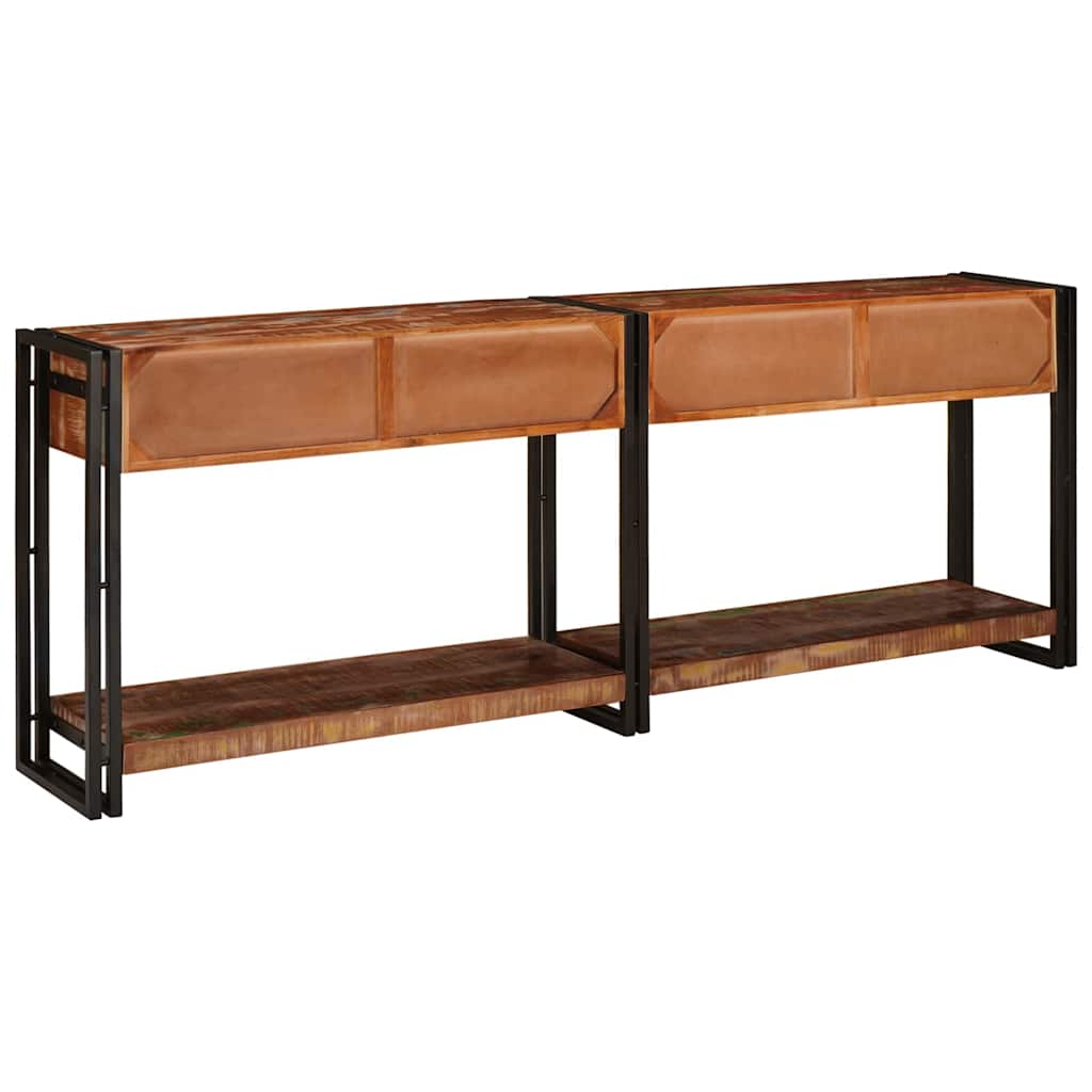 Mesas consola 2 pcs Multicolor Madera sólida recuperada