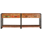 Mesas consola 2 pcs Multicolor Madera sólida recuperada