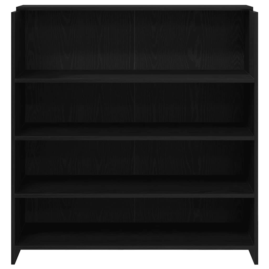 Escritorio de recepción roble negro 100x50x103,5 cm madera de ingeniería