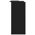 Escritorio de recepción roble negro 100x50x103,5 cm madera de ingeniería