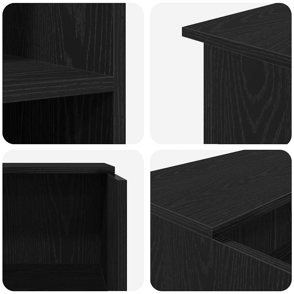 Escritorio de recepción roble negro 100x50x103,5 cm madera de ingeniería