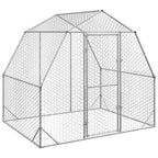Gallinero 2,5x2x2,25 m acero galvanizado