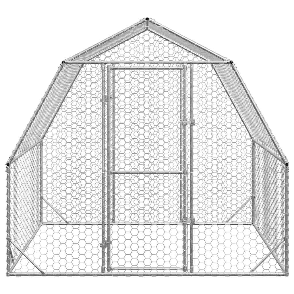Gallinero 2,5x2x2,25 m acero galvanizado