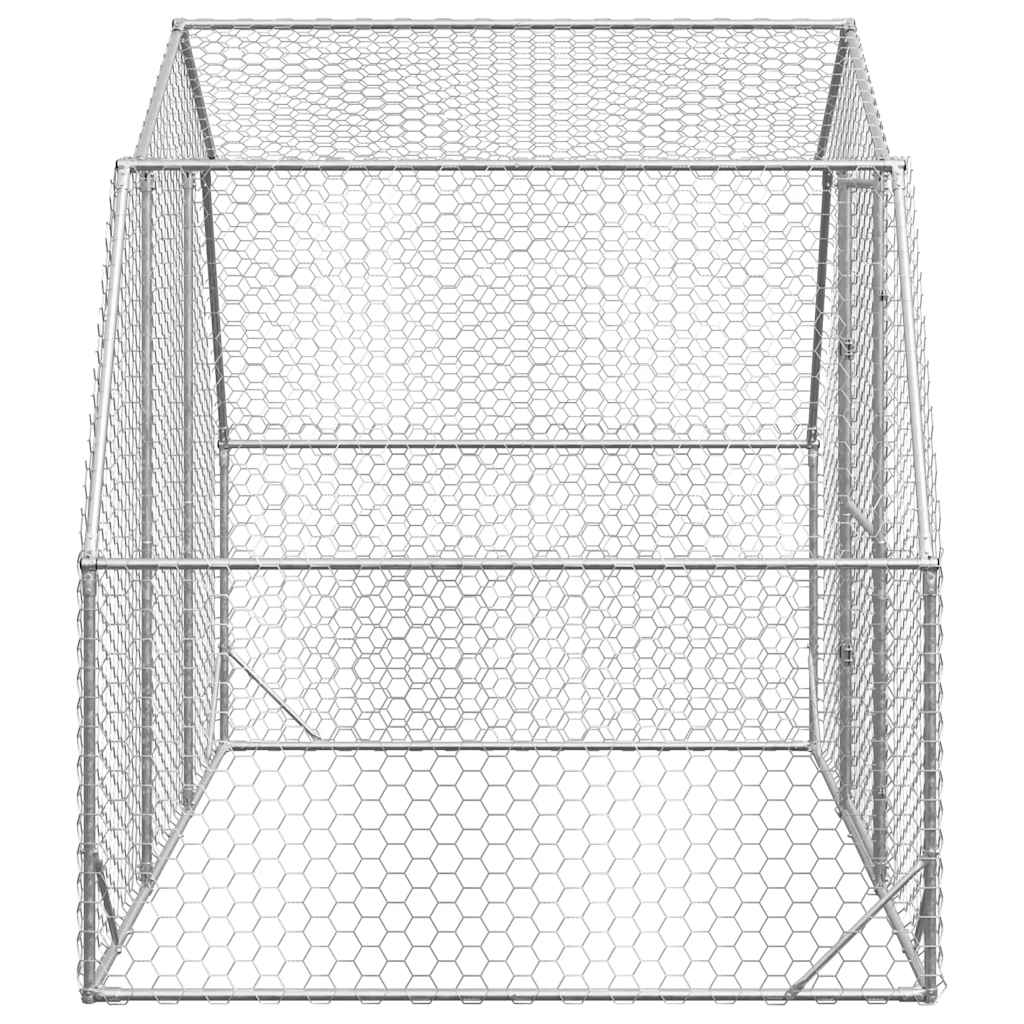 Gallinero 2,5x2x2,25 m acero galvanizado