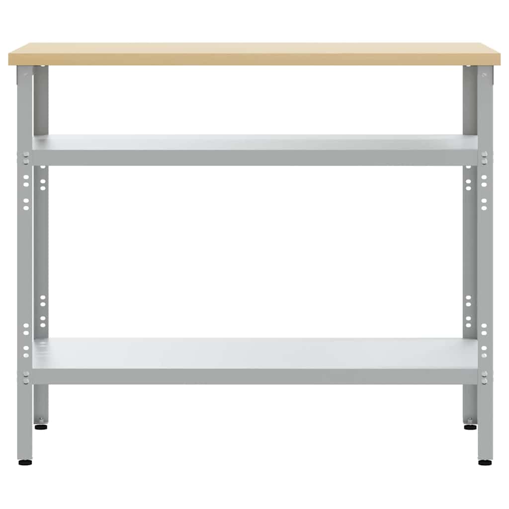 Mesa de Trabajo con estante Gris 100 x 55 x 85 cm