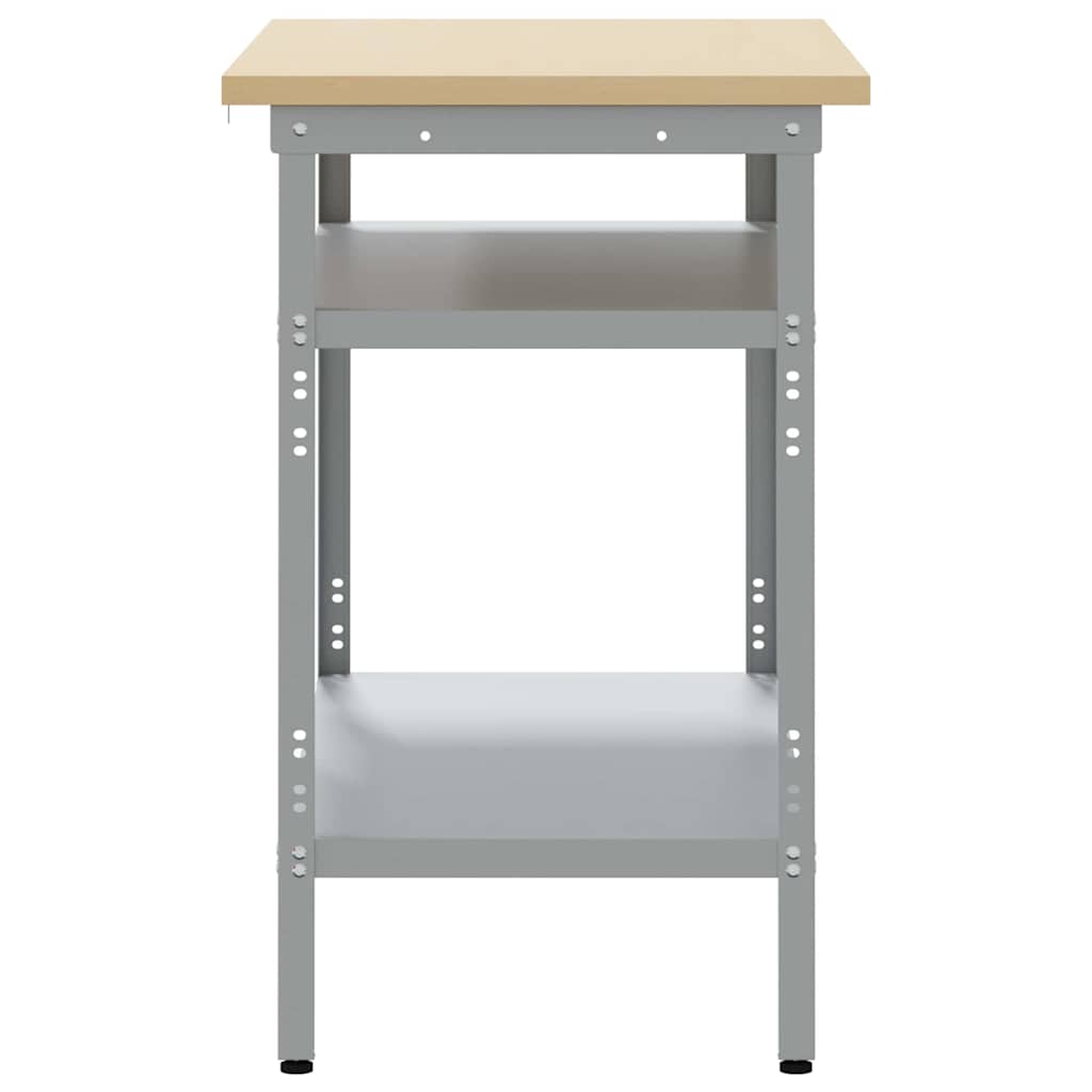 Mesa de Trabajo con estante Gris 100 x 55 x 85 cm