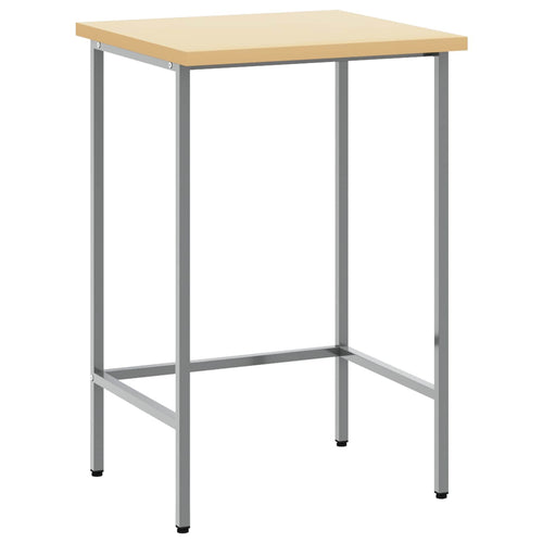 Grey Corner Table 55 x 55 x 85 cm Steel and engineered wood