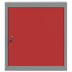 Armario de herramientas con estante Rojo y Gris 50 x 20 x 55 cm