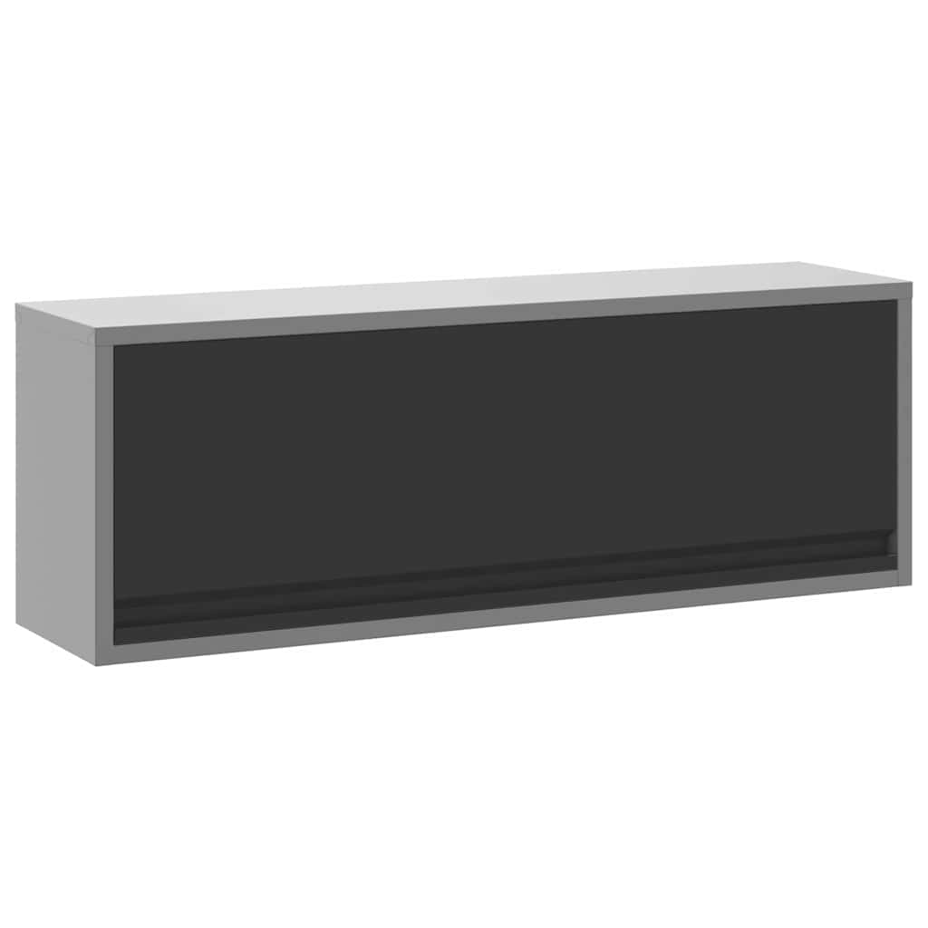 Armario de herramientas Negro y Gris 100 x 25 x 35 cm