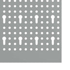 Panel de Herramientas 2 pcs Gris 100 x 1 x 60 cm