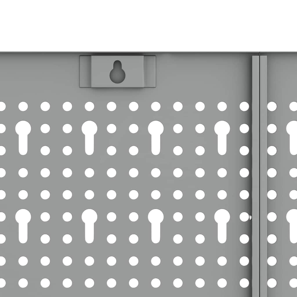 Panel de Herramientas 2 pcs Gris 100 x 1 x 60 cm