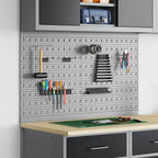 Panel de Herramientas 2 pcs Gris 100 x 1 x 60 cm