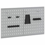 Panel de Herramientas 2 pcs Gris 100 x 1 x 60 cm