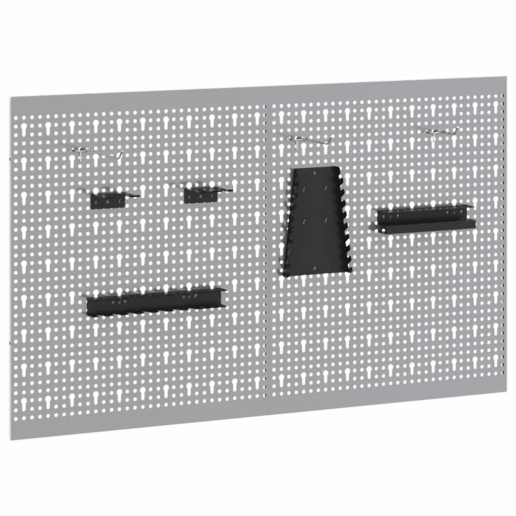 Panel de Herramientas 2 pcs Gris 100 x 1 x 60 cm