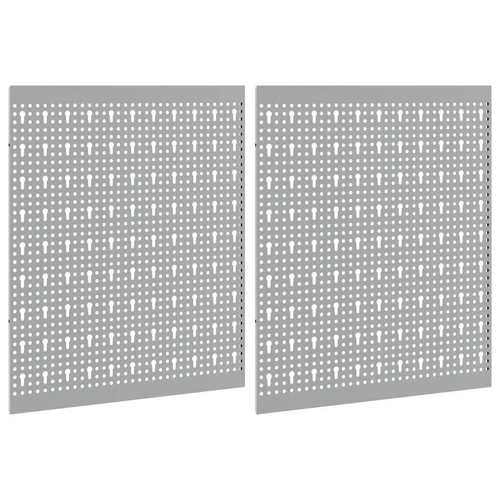 Panel de Herramientas 2 pcs Gris 100 x 1 x 60 cm